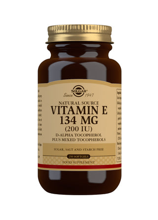 SOLGAR Natural Source Vitamin E 134mg (200 IU) 250 capsules