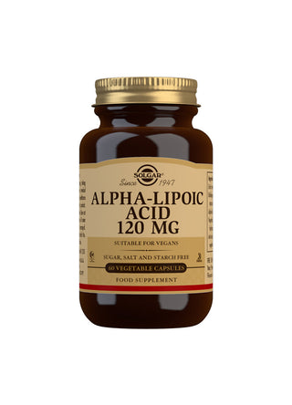 SOLGAR Alpha-Lipoic Acid 120mg 60 capsules