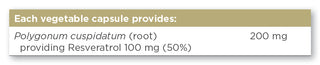 Resveratrol 100mg 60 capsules