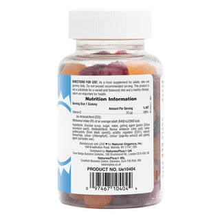 Vitamin D3 25µg Gummies 60 pastilles