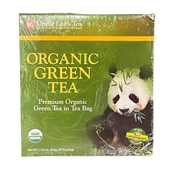 UNCLE LEE TEA Organic Green Tea 40 sachets John Bell & Croyden