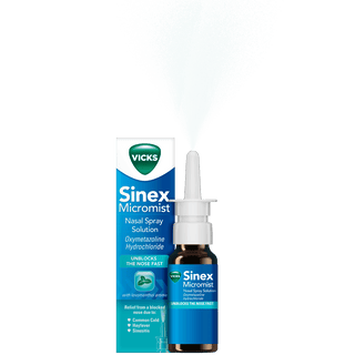 VICKS Sinex Micromist Decongestant Nasal Spray For Blocked Nose Pump 15ml