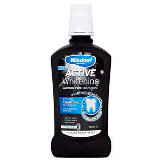 WISDOM Active Whitening Mouthwash Fresh Mint 500ml