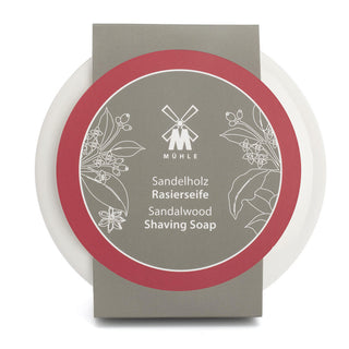 Shave Care, Porcelain Dish Incl. Sandalwood Shaving Soap 65g