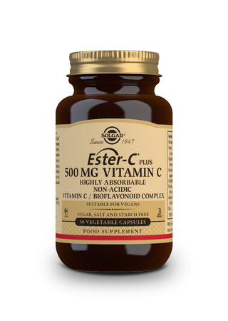 SOLGAR Ester-C Plus 500mg Vitamin C 50 capsules
