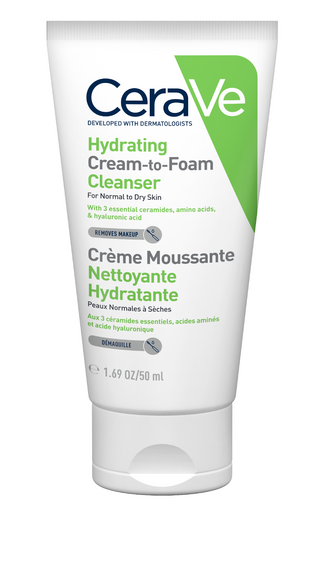 Hydrating Cream-to-Foam Cleanser 50ml Free Gift