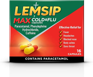Max Cold & Flu 16 Capsules