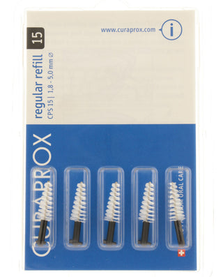 CPS 15 Interdental Tip Refills 1.8 - 5.0mm Black 5 items