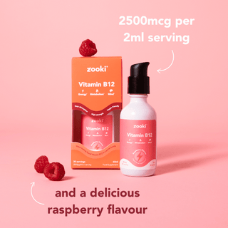 Vitamin B12 Raspberry Pump Bottle 60ml