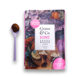 Biome Chaga Mushrooms Powder With Turmeric + Ginger 100g