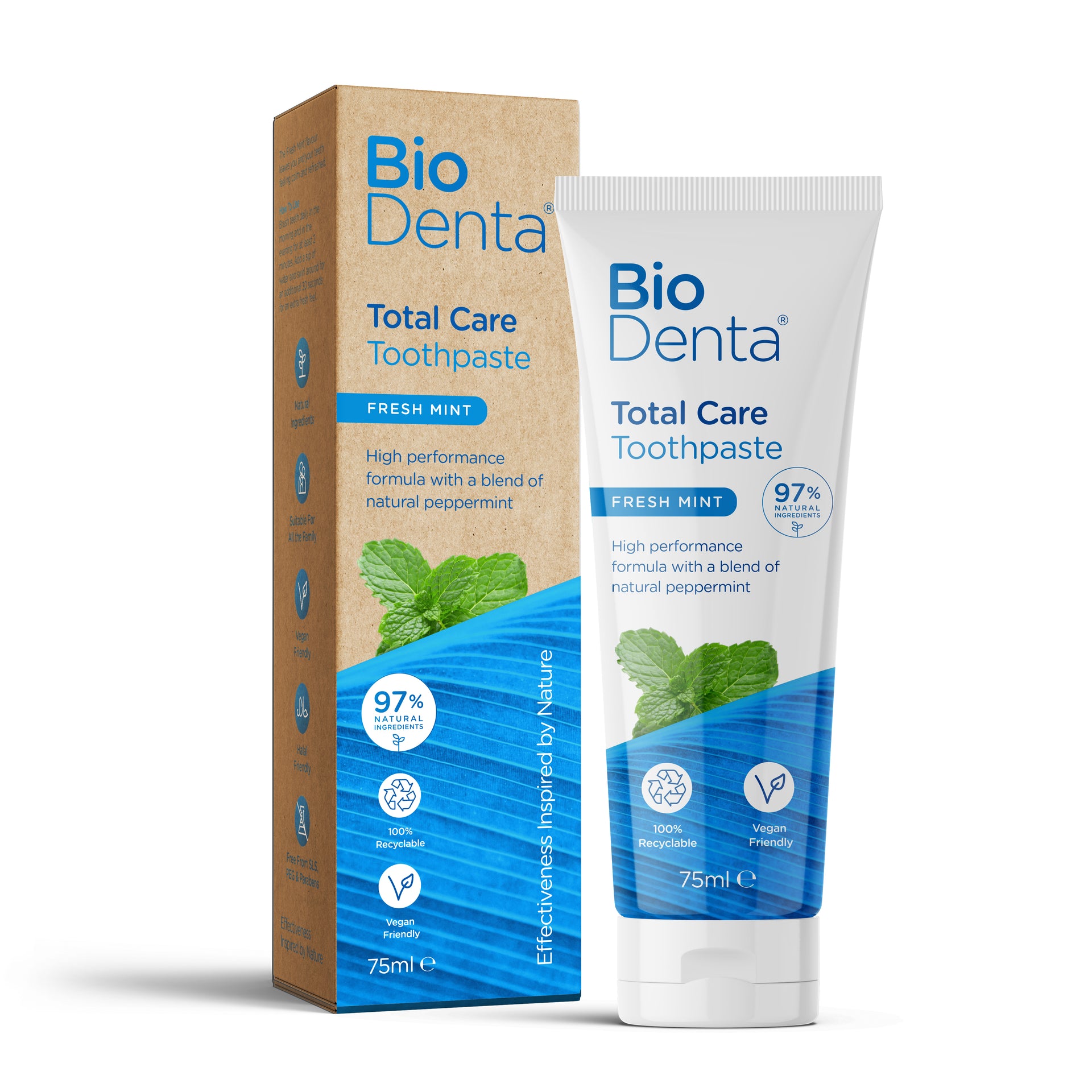 Biodenta Total Care Natural Toothpaste 75ml - John Bell & Croyden