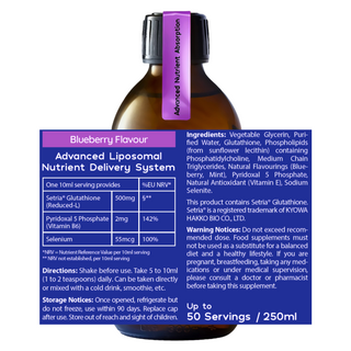 Glutathione (500Mg) - Blueberry 250ml