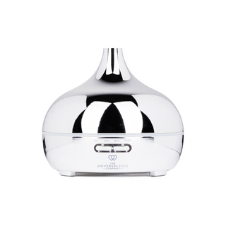 Positive Energy Ultrasonic Diffuser Aura in Chrome with 15ml STILL Essential Oil