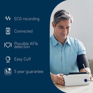 Complete 2-in-1 Blood Pressure Monitor and Electrocardiogram (ECG)