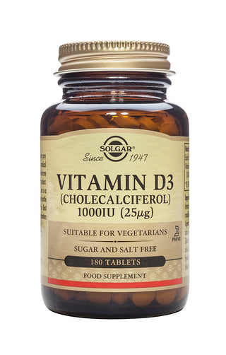 Vitamin D3 (Cholecalciferol) 1000 IU (25µg) 180 tablets