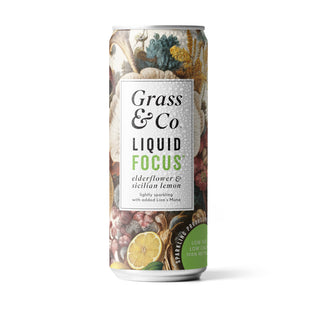 Liquid Focus Elderflower, Sicilian Lemon & Lion's Mane Nootropic Drink 250ml
