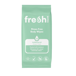 Adult Body Wipes Ocean Fresh Extra Large 12 Item