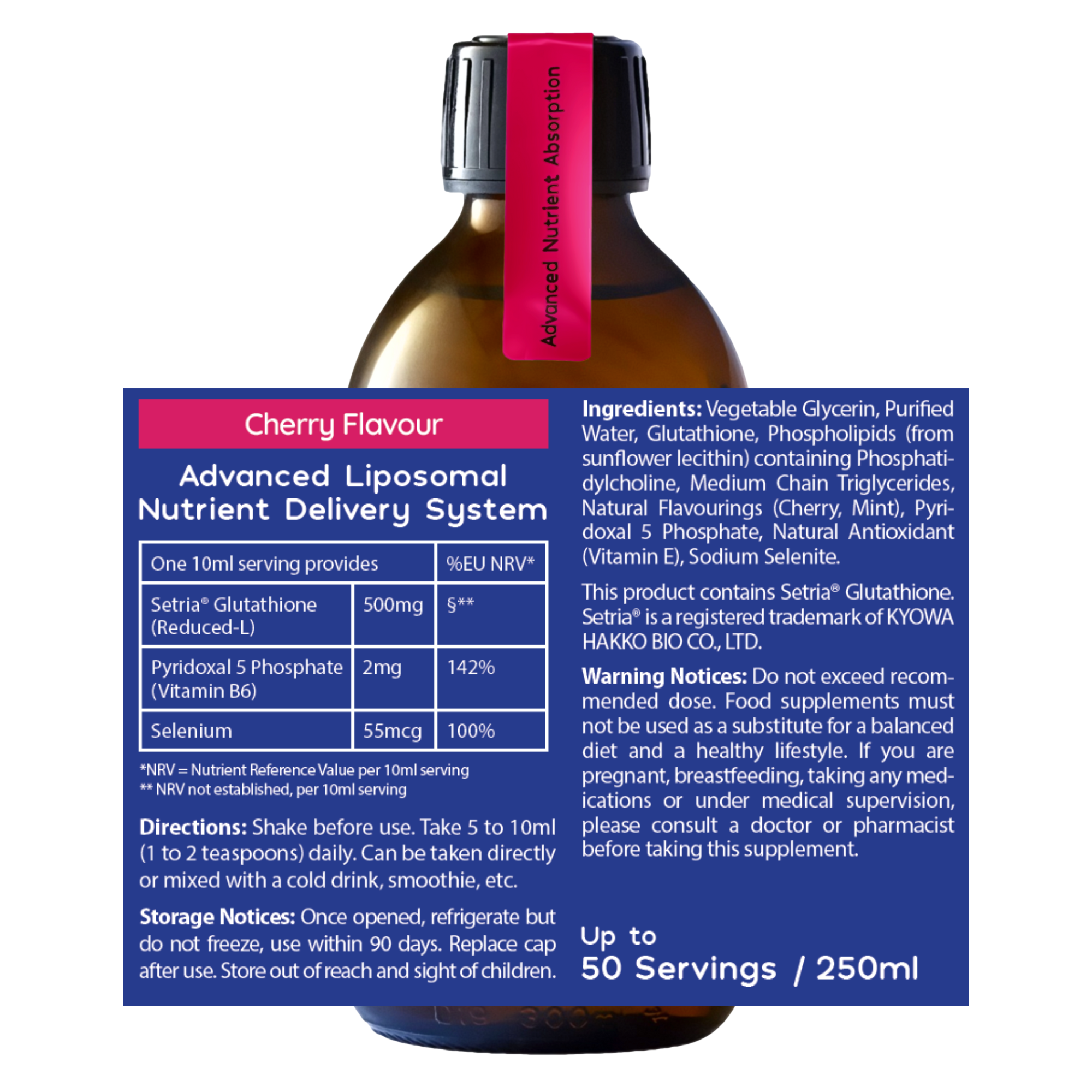 Well.actually. Well.actually. Glutathione (500mg) - Dual Action - Liposomal - Cherry 250ml - John Bell & Croyden Well.actually. Well.actually. Glutathione (500mg) - Dual Action - Liposomal - Cherry 250ml - John Bell & Croyden