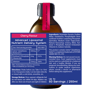 Glutathione (500Mg) - Cherry 250ml