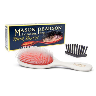 Handy Bristle Nylon Hairbrush White BN3WH