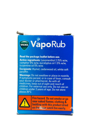 VapoRub Cold Symtom Relief Jar 100g