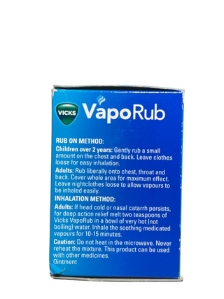 VapoRub Cold Symtom Relief Jar 100g