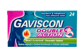 Double Action Mint Flavour Chewable 24 tablets