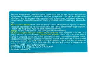 Advance Mint Chewable 24 tablets