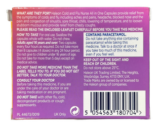 Cold and Flu Nurse 16 capsules