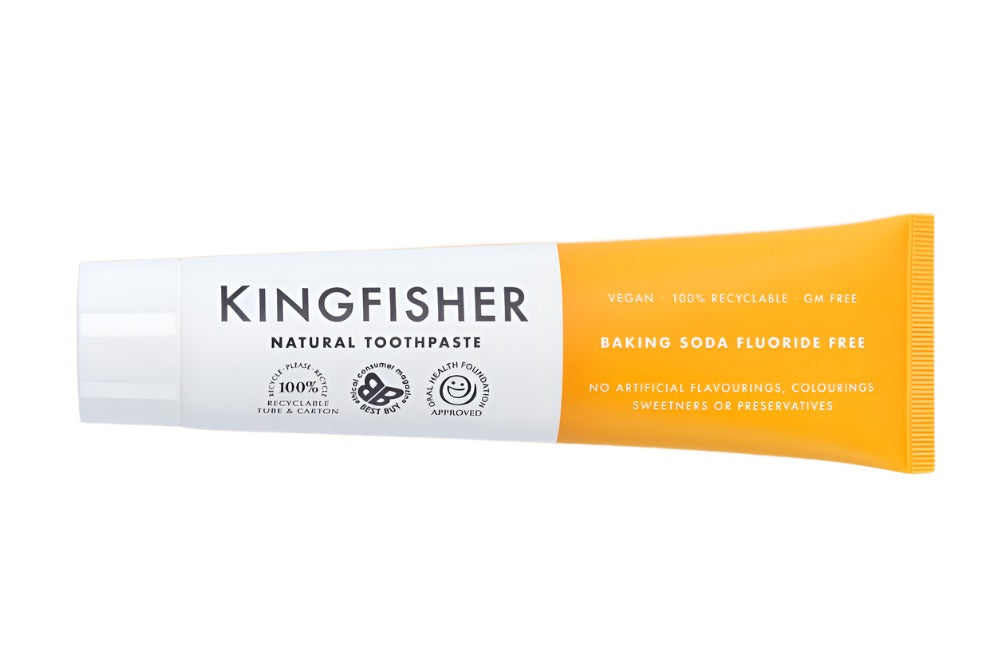 Kingfisher Baking Soda Toothpaste Fluoride Free 100ml - John Bell & Croyden