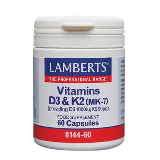Vitamin D3 1000IU & K2 90ug 60 Capsules