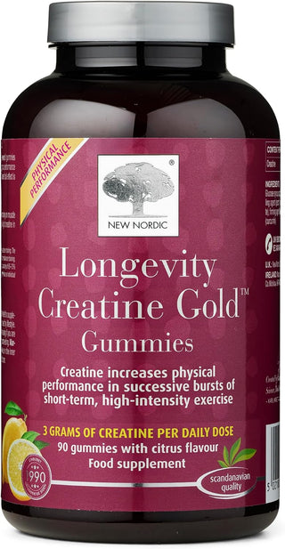 Longevity Creatine Gold 90 Gummies