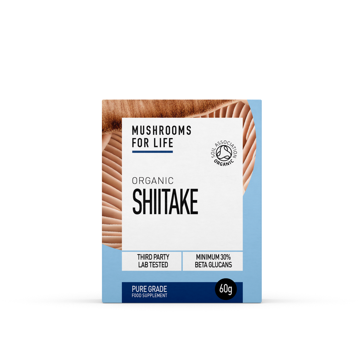 Mushrooms For Life Shiitake Pure Grade Extract 60g - John Bell & Croyden