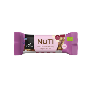 NuTi Dark Chocolate & Cherry Organic Nut Bar 35g