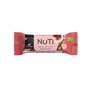 NuTi Lingonberry & Caramel Organic Nut Bar 35g