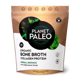 Organic Bone Broth Collagen Protein - Herbal Defence 450g