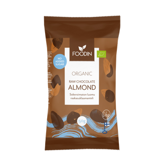 Organic Raw Chocolate No Added Sugar Almond 50g
