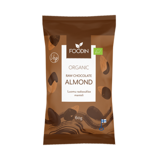 Organic Raw Chocolate Coated Almonds 60g