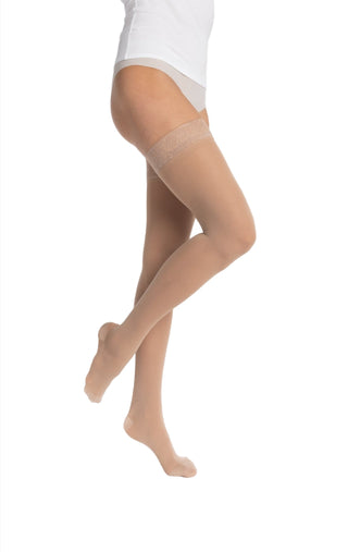 Essential Semitransparent Class 2 Thigh Normal Small Dune 1 pair