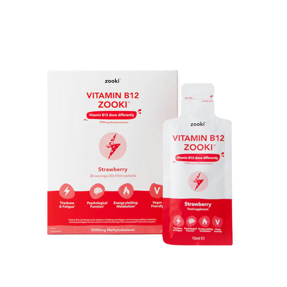 Vitamin B12 Strawberry 30 Sachets X 10ml – John Bell & Croyden