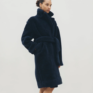 Merino Knit Fleece Bath Robe - Unisex - Arabian Nightsky - L