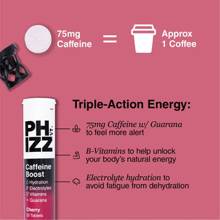 Cherry + Caffeine Boost Effervescent 20 Tablets