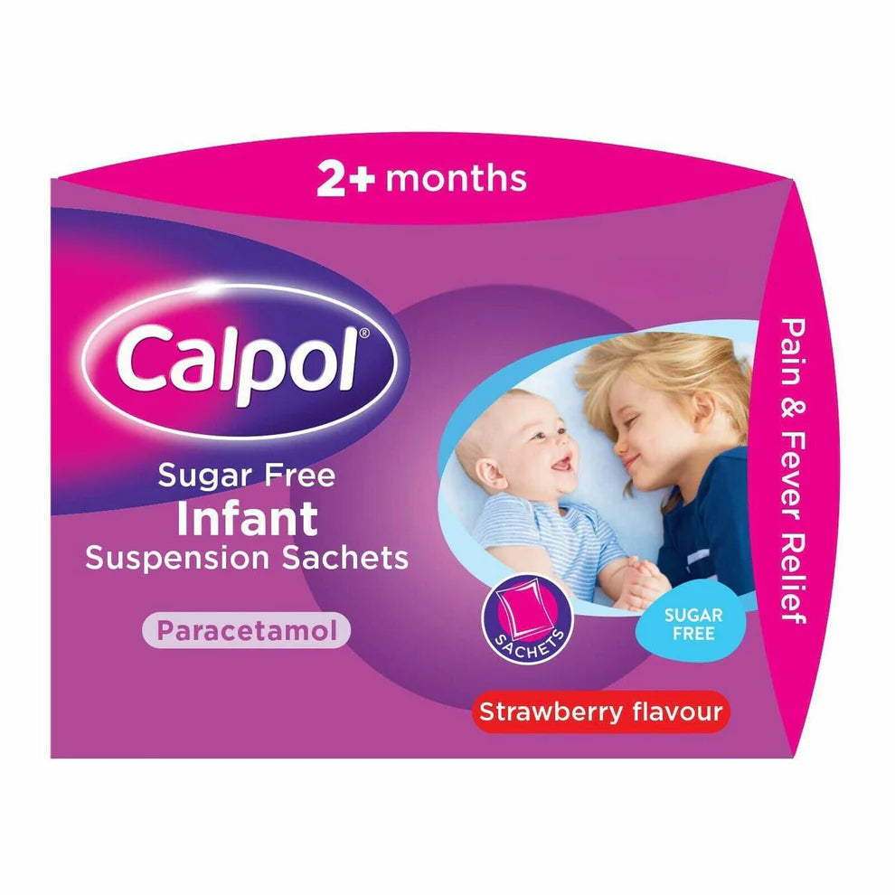 Calpol Sugar Free Infant Strawberry Flavour 12 sachets – John Bell ...