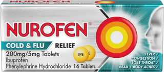 Cold & Flu Relief 200mg Ibuprofen / 5mg Phenylephrine Hydrochloride 16 tablets