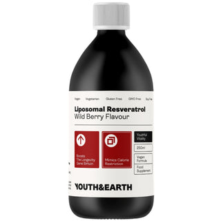 Liposomal Resveratrol 200mg - Wild Berry Flavour 250ml