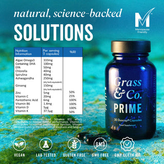 Prime Vegan Omega Sea Greens Capsules For Women 30 Capsule