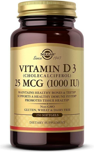 Vitamin D3 1000 IU (25 µg) 250 capsules