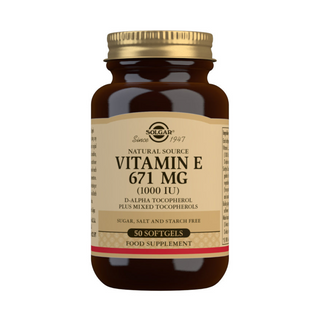 Natural Source Vitamin E 671mg (1000 IU) 50 capsules