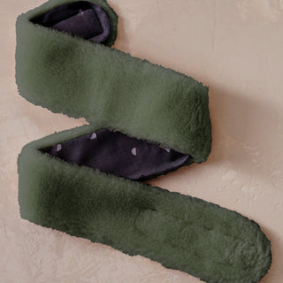 Merino Knit Fleece Spa Headband - Olive Grove