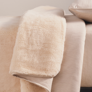 Merino Knit Fleece Calming Blanket - Tropical Sand - Double